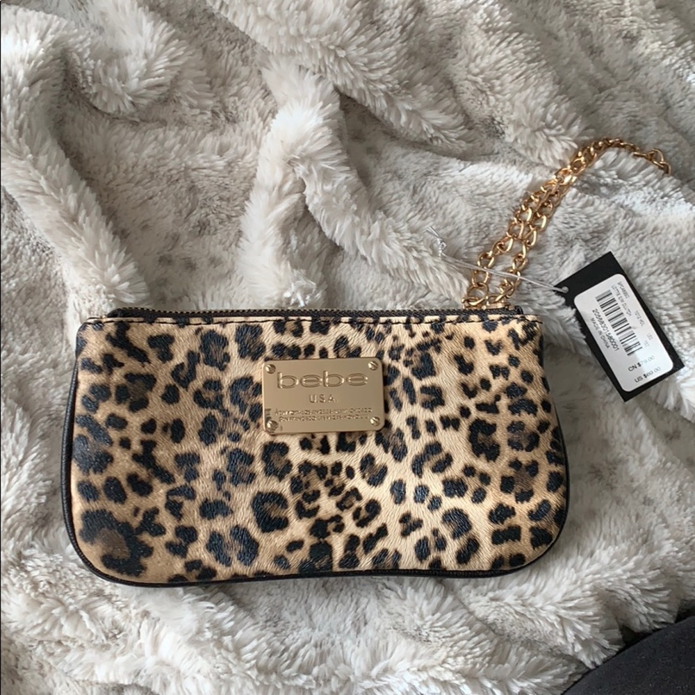 Bebe cheetah wristlet